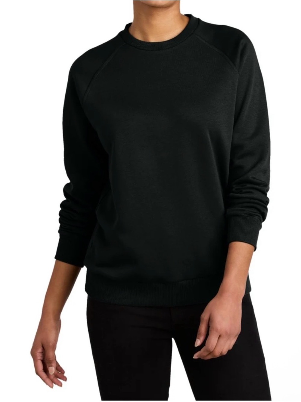 Time & Tru Unisex Fleece Crewneck Athletic Sweatshirt Small
